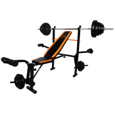 Лавка для жиму EVG-SPORT L55 і штанга 100 кг